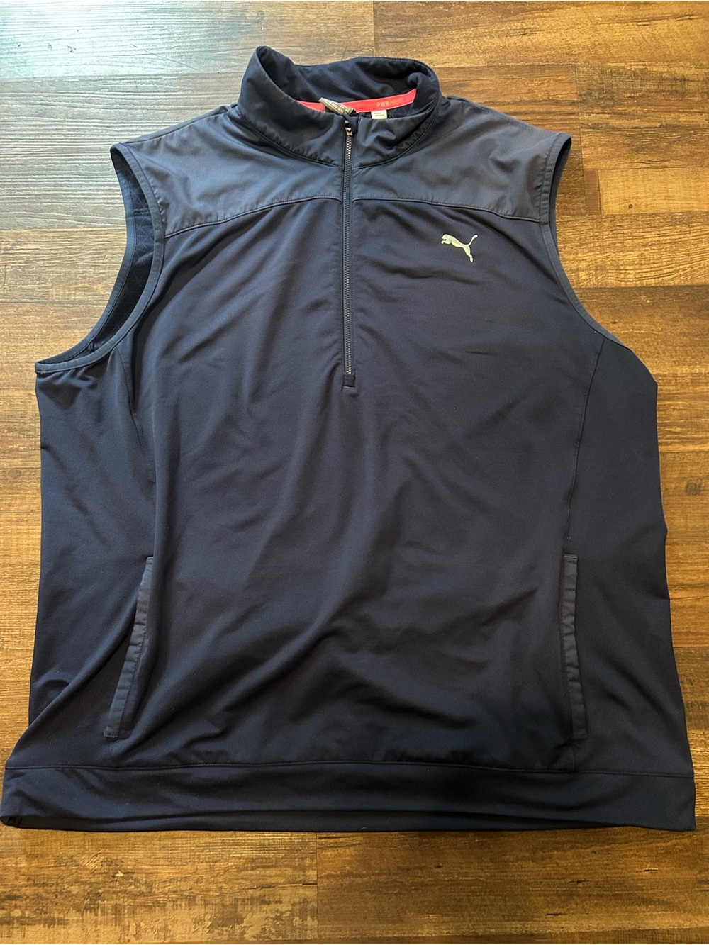 Puma Pwrwarm Men's Quarter-Zip Golf Vest Xxl
